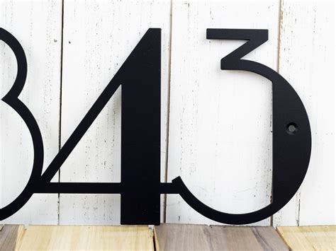 house numbers metal modern|5 in metal house numbers.